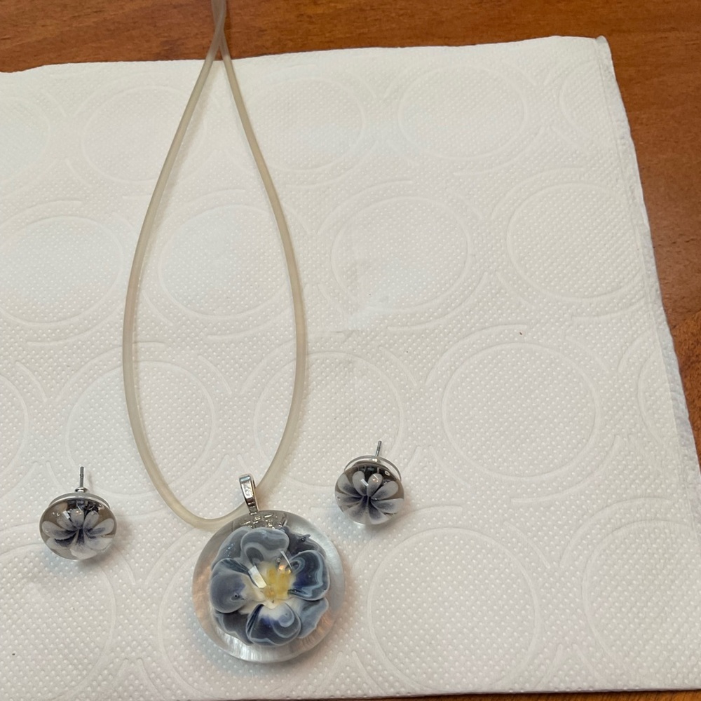 PENDANT AND MATCHING EARRING NEW - Picture 7 of 8